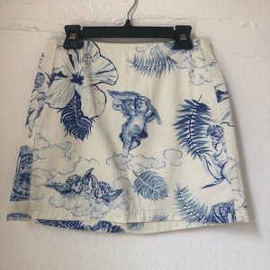 Urban outfitters Hawaiian toile denim skirt